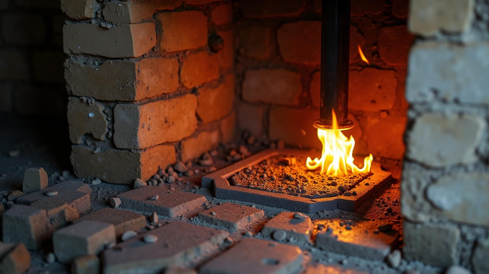 Deuxième cas, froid en bas, chaud en haut